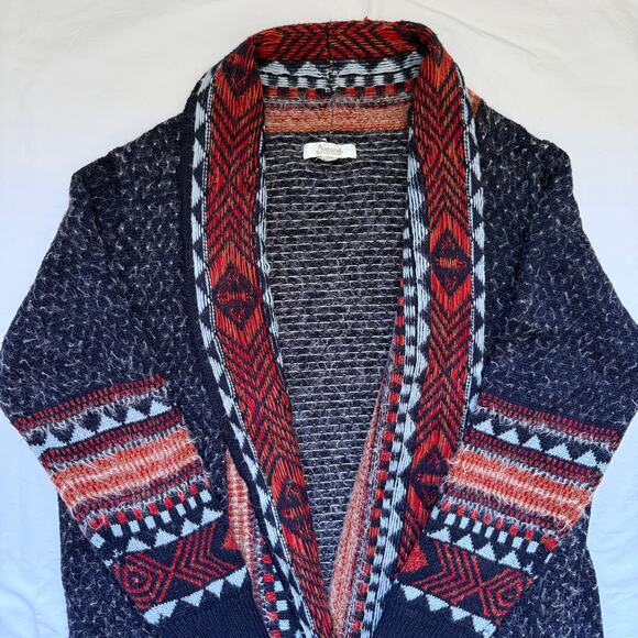 Vintage Natural Reflections, Open Front Cardigan Duster, Western, Size L, EUC - Picture 2 of 7